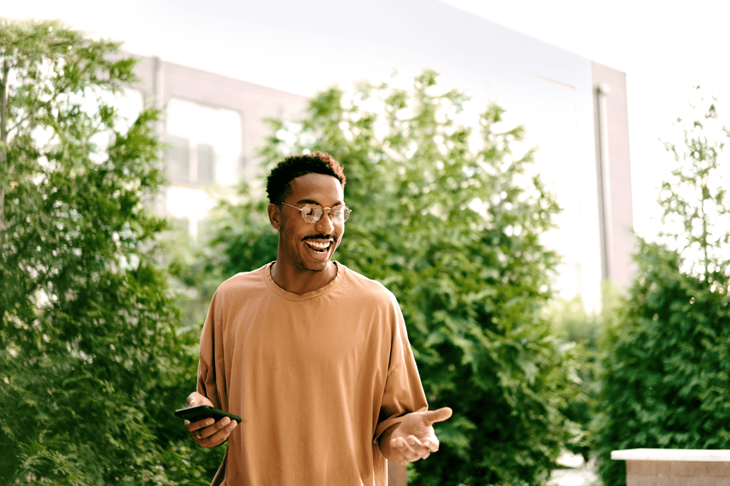 Man smiling into the camera